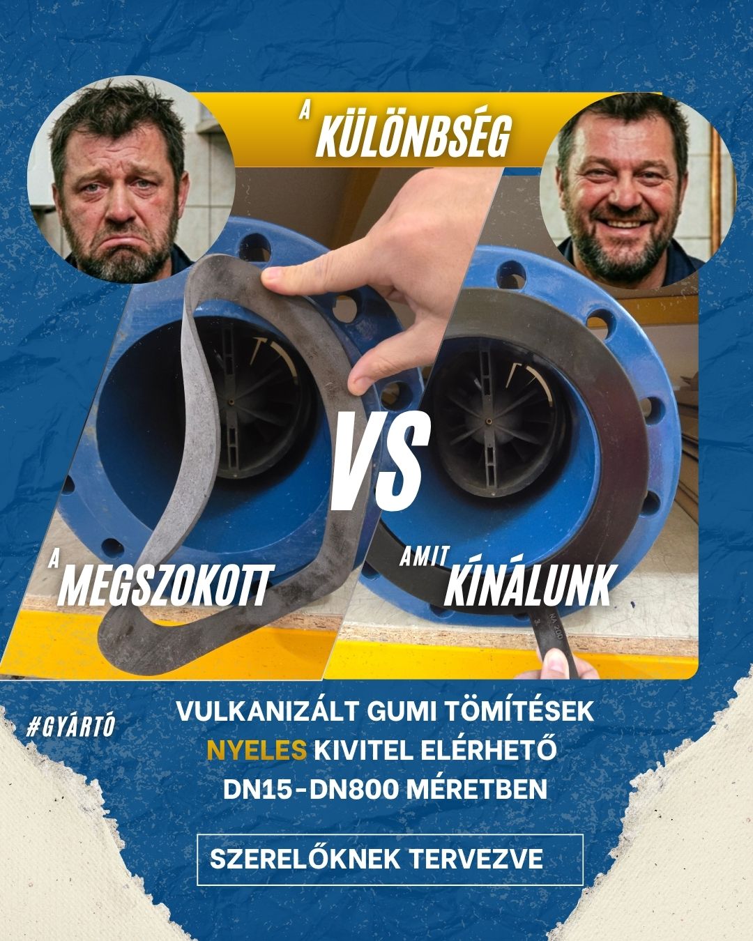 Miért előny, ha vulkanizált karima tömítéssel szerel?