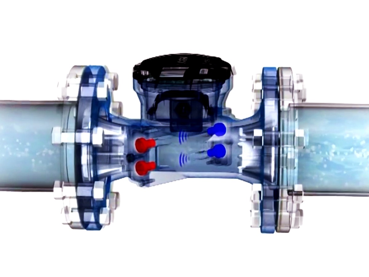 DN80 Octave ultrahangos vízmérő rajz