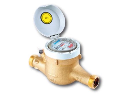 DN20 szárazon futó 3/4" 190mm 4m3/h hideg vízóra, MTK 1" külső menetes vízmérő